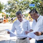 Javkin supervisó el inicio de la reconversión integral de bulevar Seguí