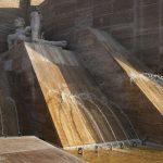 Avanza la restauración del Monumento a la Bandera: volvió a funcionar la Fuente de las Proas
