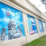 Se inauguró el primer mural colectivo realizado por artistas rosarinos en el cementerio El Salvador
