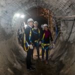 Javkin recorrió la obra hidráulica en Las Delicias previa al pavimento definitivo
